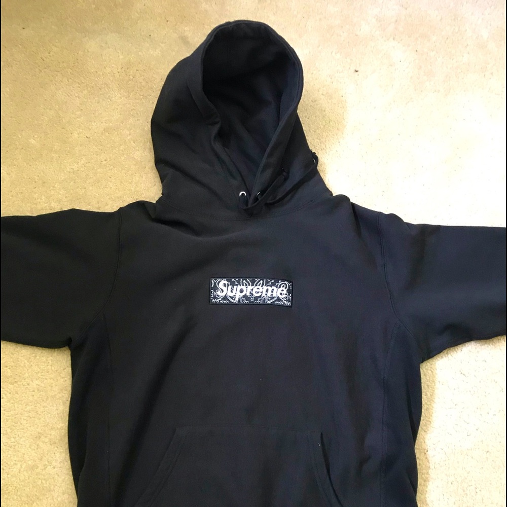 Supreme Bandana Boxlogo Black on Black